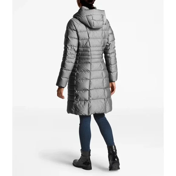 The North Face Metropolis Parka II Gray Goose Down Puffer Coat Womens Medium - Picture 3 of 8